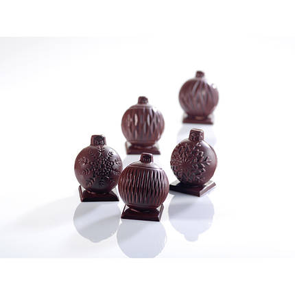 Форма Новорічні кульки 5,8Х5 см (комплект з 5 форм,10 частин)PCB 1 шт, фото 2