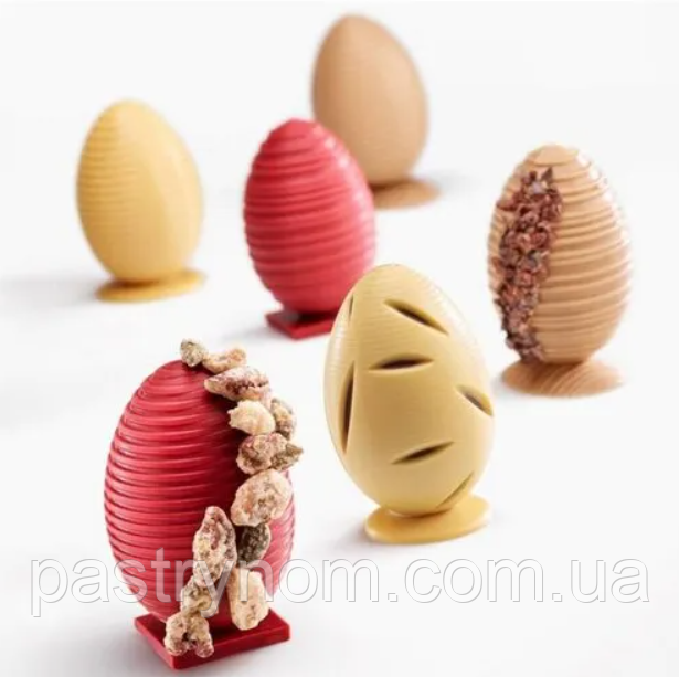 Форма для шоколаду Три яйця 7 см Valrhona 1 шт