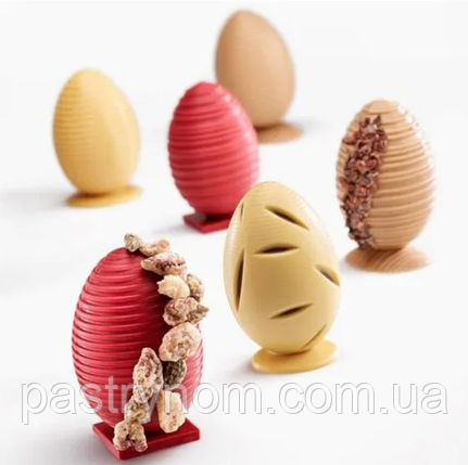 Форма для шоколаду Три яйця 7 см Valrhona 1 шт, фото 1