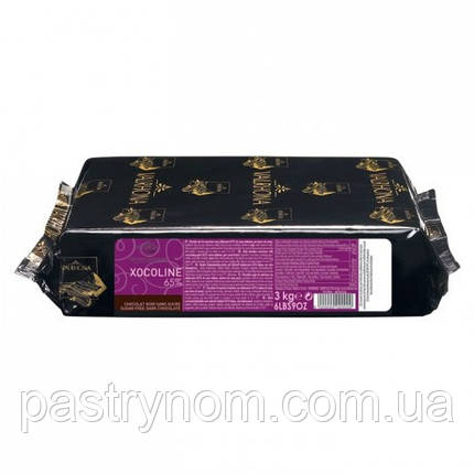 Шоколад чорний без цукру 65 % Valrhona 3 кг, фото 1