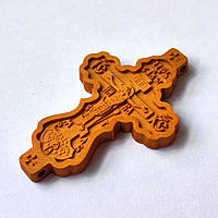 Хрест параманий з різьбленої груші # 2181