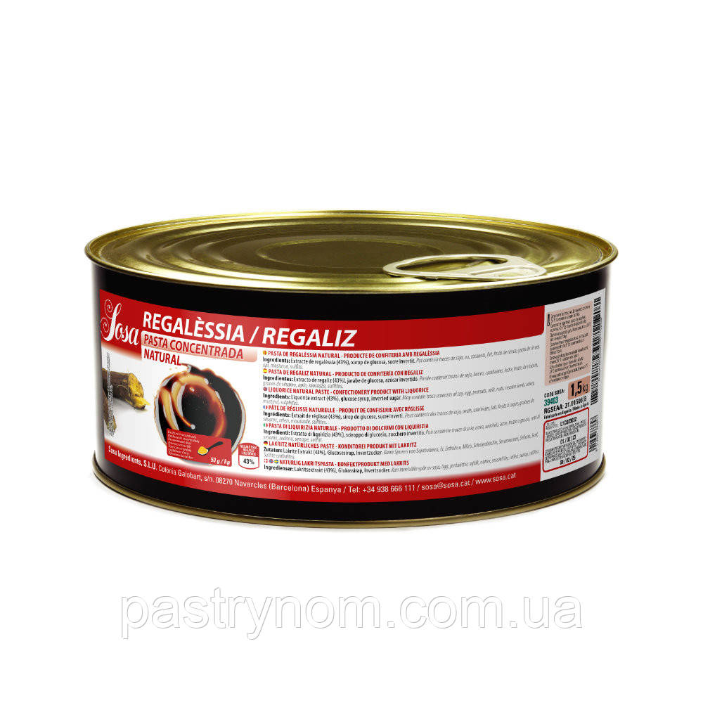 Паста з лакриці Sosa 1,5 кг