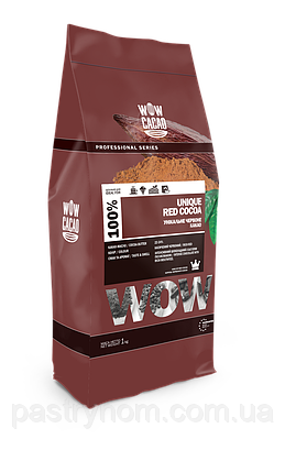 Какао-порошок алкалізований 22/24 "Unique Red" WOW CACAO 100% 1кг, фото 1