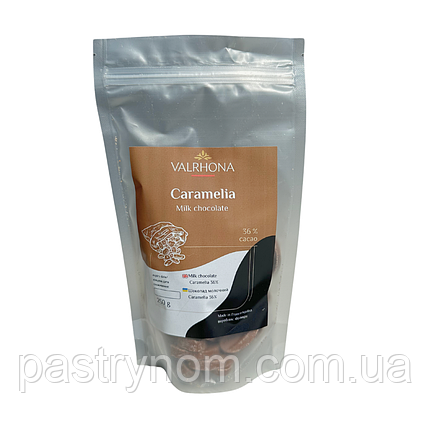 Шоколад молочний Caramelia 36% Valrhona 250 г, фото 1