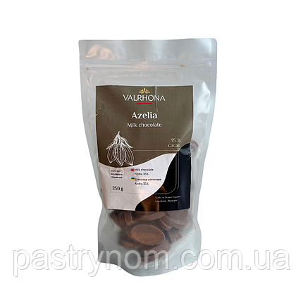 Шоколад молочний Azelia 35% Valrhona 250 г, фото 1