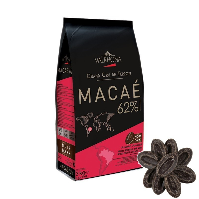 Шоколад чорний Macae 62 % 3 кг
