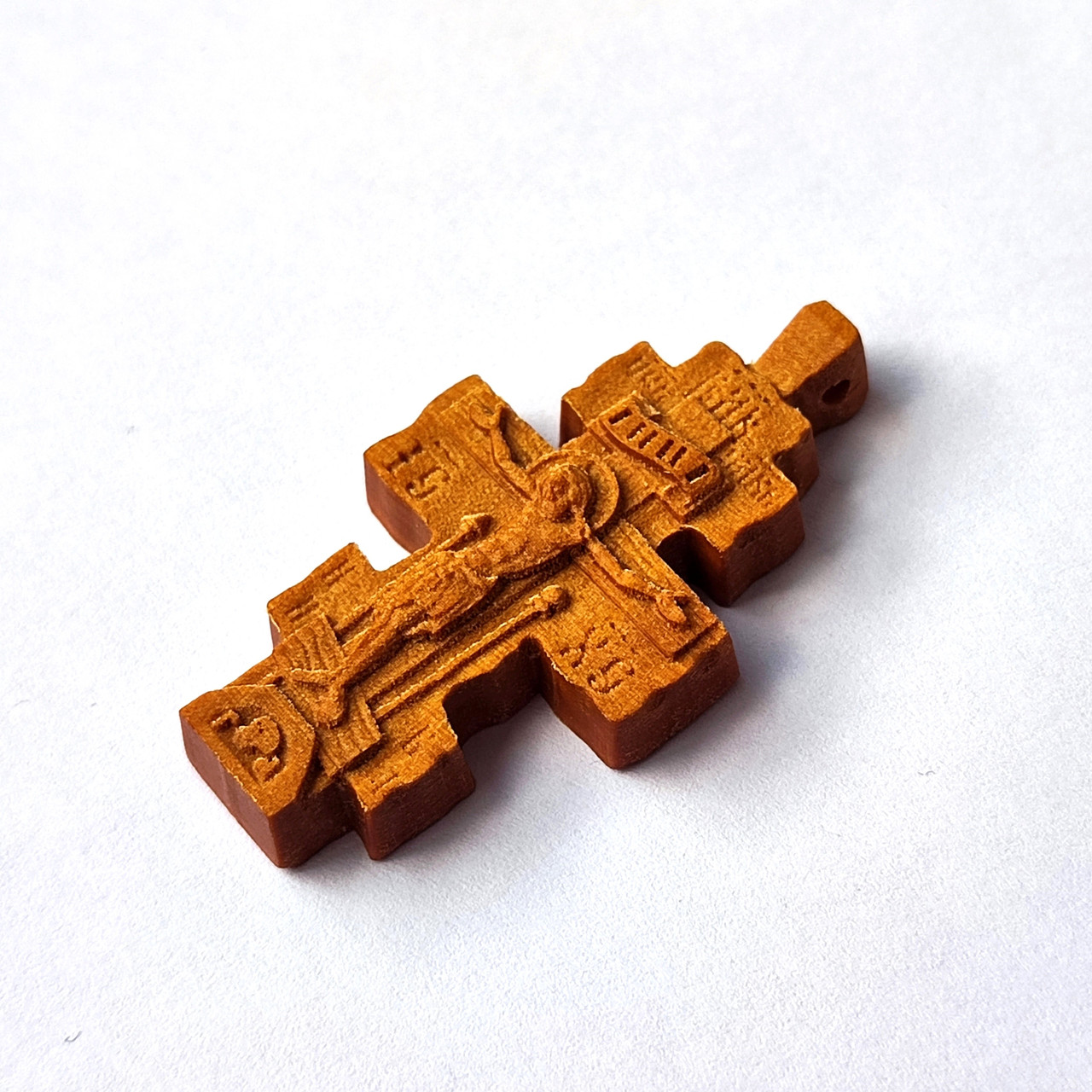 Хрест натільний з різьбленої груші # 120, фото 1