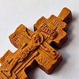 Хрест натільний з різьбленої груші # 120, фото 2