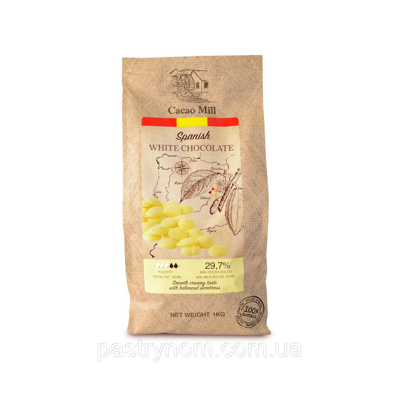 Шоколад білий 29,7% ,Natra Cacao 1 кг