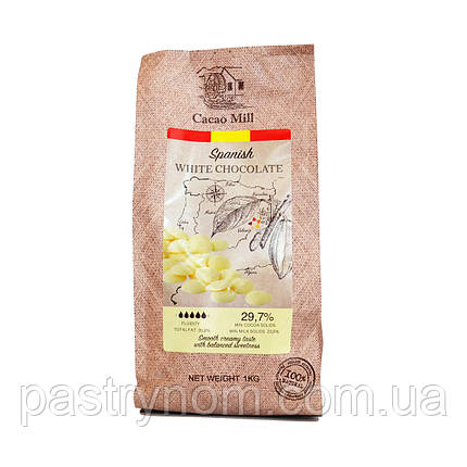 Шоколад білий 29,7% ,Natra Cacao 1 кг, фото 2