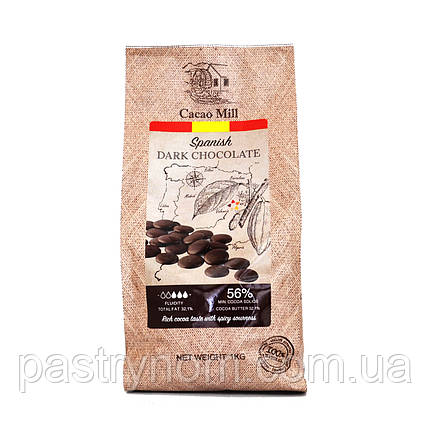 Шоколад чорний 56% Natra Cacao 1 кг, фото 2