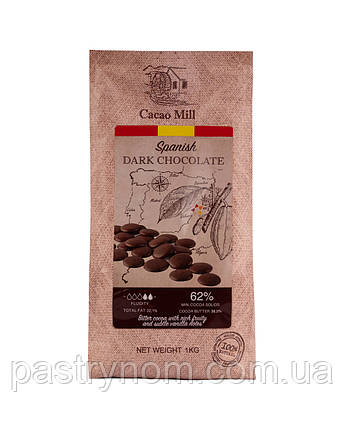 Шоколад чорний 62%,Natra Cacao, 1кг, фото 1