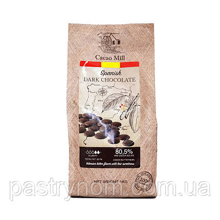 Шоколад чорний 80,5% Natra Cacao 1 кг, фото 1