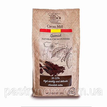 Какао-порошок натуральний 20-22% (неалкалізований) Granada 1 кг, фото 1