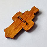 Хрест натільний з різьбленої груші # 118, фото 3