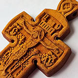 Хрест натільний з різьбленої груші # 118, фото 2