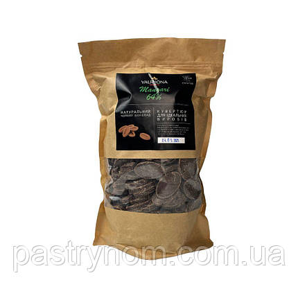 Шоколад чорний Manjari 64% Valrhona 1 кг, фото 1