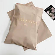 Матовий БЕЖЕВИЙ SLIDER пакет 35x45 см Пакет Слайдер в елегантному бежевому кольорі для брендування, фото 6