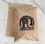 Матовий БЕЖЕВИЙ SLIDER пакет 35x45 см Пакет Слайдер в елегантному бежевому кольорі для брендування, фото 5