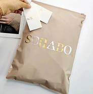 Матовий БЕЖЕВИЙ SLIDER пакет 35x45 см Пакет Слайдер в елегантному бежевому кольорі для брендування, фото 8