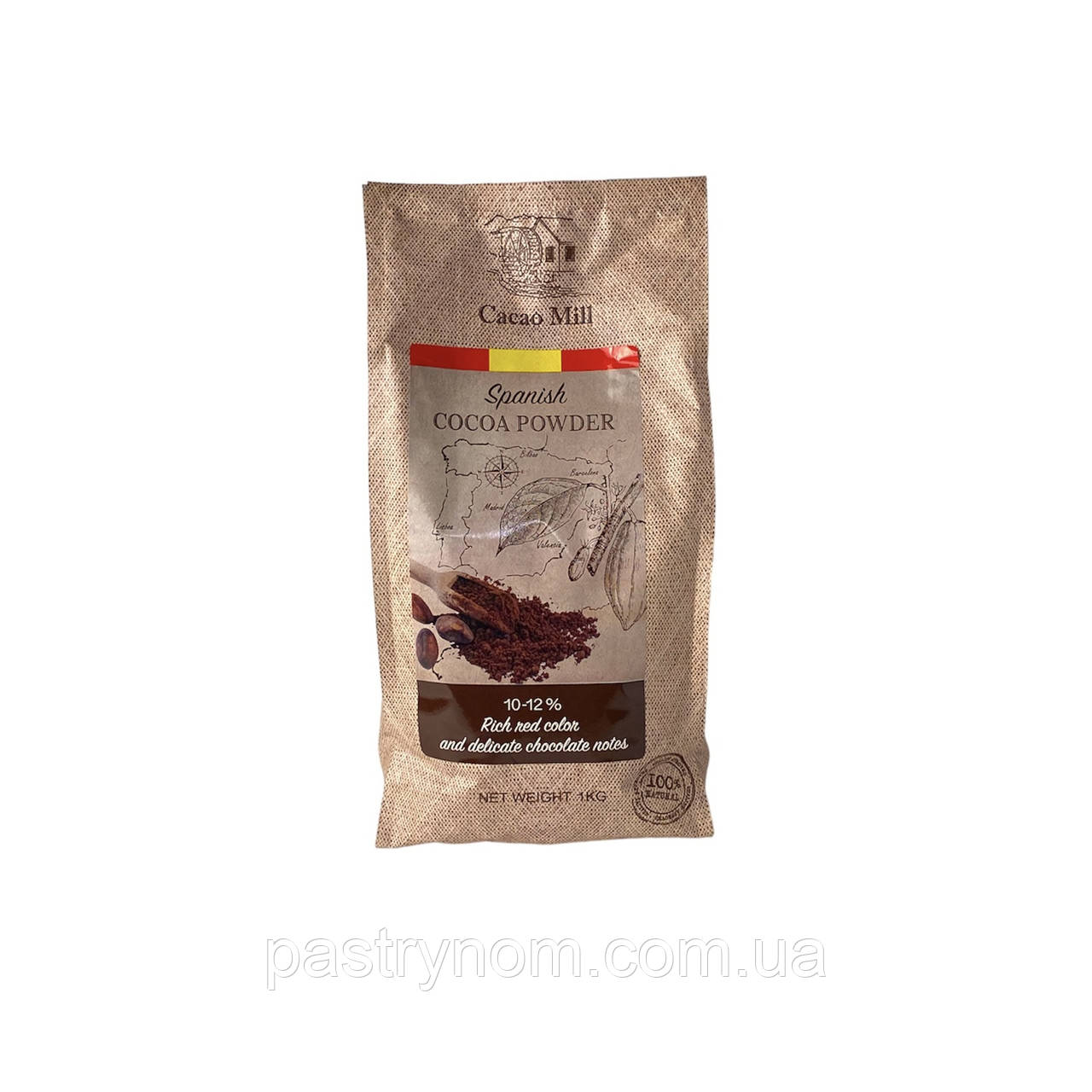 Какао-порошок алкалізований 10-12% Cordoba 1кг.