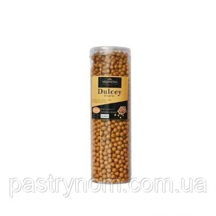 Кульки хрусткі у білому шоколаді Dulcey 35% Valrhona 250 г, фото 2