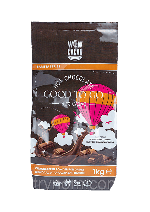 Гарячий Шоколад "Good To Go" WOW CACAO 32% 1кг
