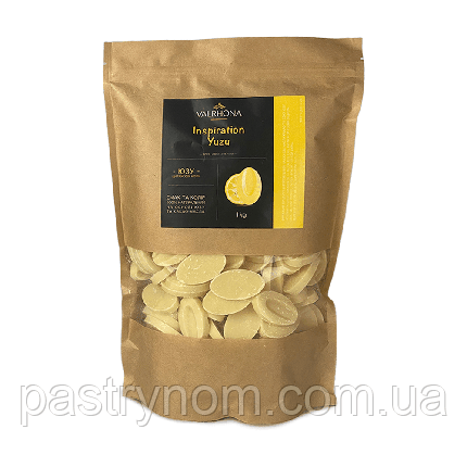 Шоколад Inspiration Yuzu Valrhona зі смаком юзу 1 кг, фото 1