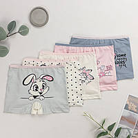 Трусы детские шортики для девочки Nicoletta (возраст: 6-7 лет) | 5 шт.