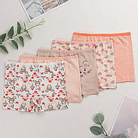 Трусы детские шортики для девочки Nicoletta (возраст: 6-7 лет) | 5 шт.