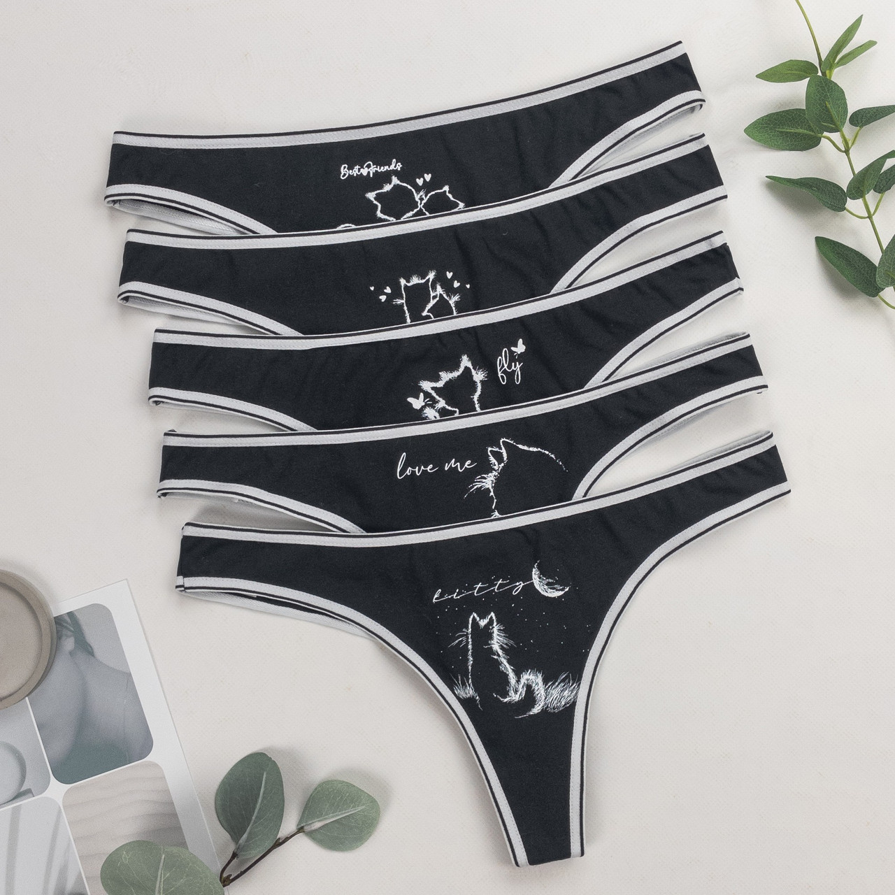 Труси-стрінги жіночі Nicoletta Туреччина M, L, XL  |  5 шт.
