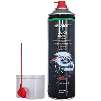 Ефір для швидкого запуску двигуна у спреї Motip 500мл, фото 2