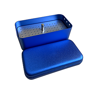 JA01117 Підставка для борів алюмінієва на 72 інструменти СИНЯ