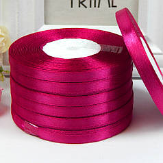 Атласна стрічка 0,6 см, №28 фуксія, рулон 33 м