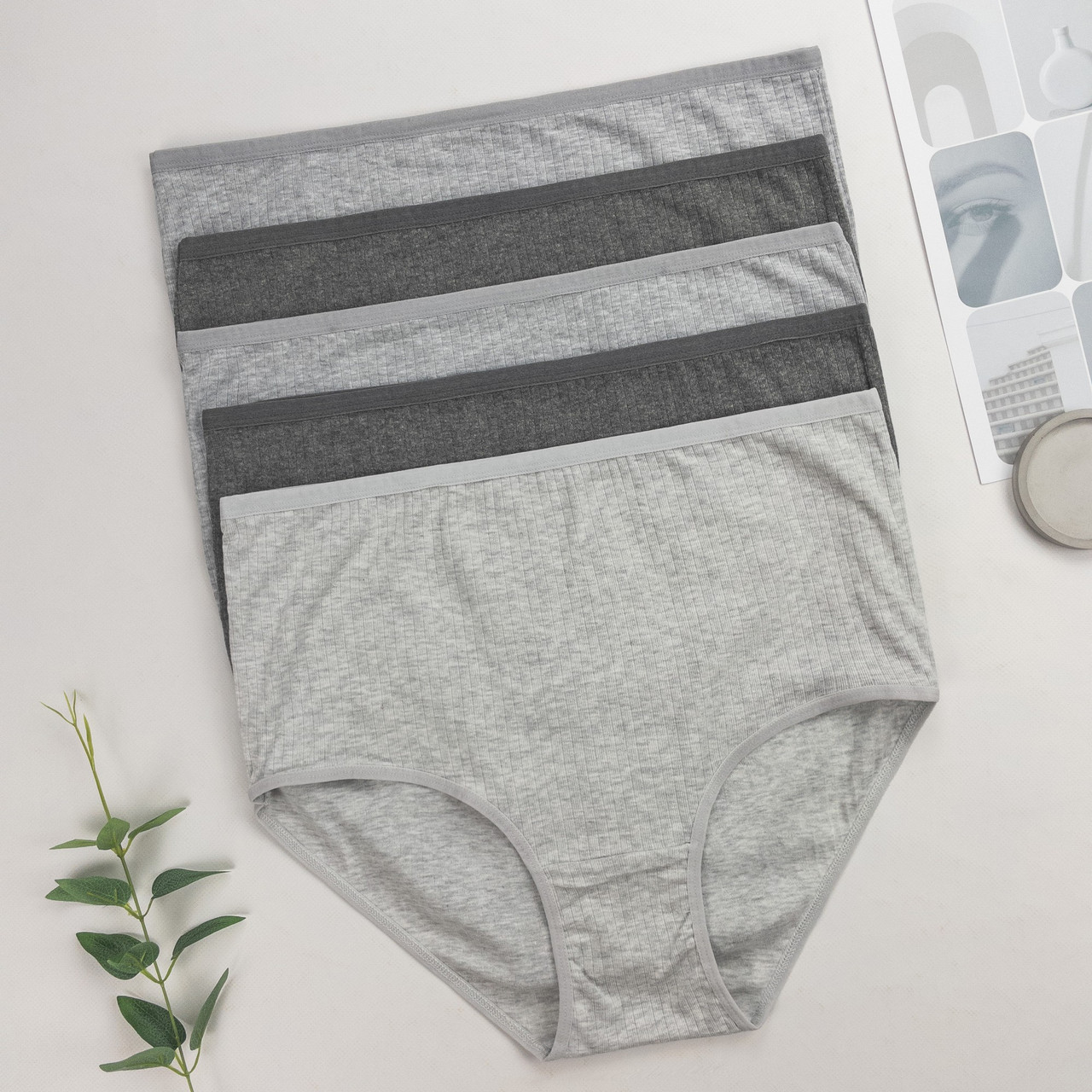 Труси жіночі сліпи у рубчик Nicoletta Туреччина супербатал 5XL, 6XL, 7XL | 5 шт.