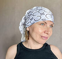 Шовкова брендова хустка Celine 70*70 см біла, фото 4