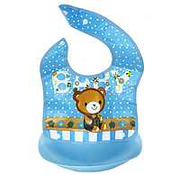 Слюнявчик с ковшом Мишка