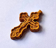 Хрест натільний з різьбленої груші # 116
