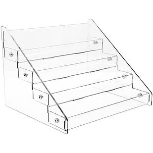 Товарна гірка універсальна на 4 полички 250×180×220 мм, прозорий акрил