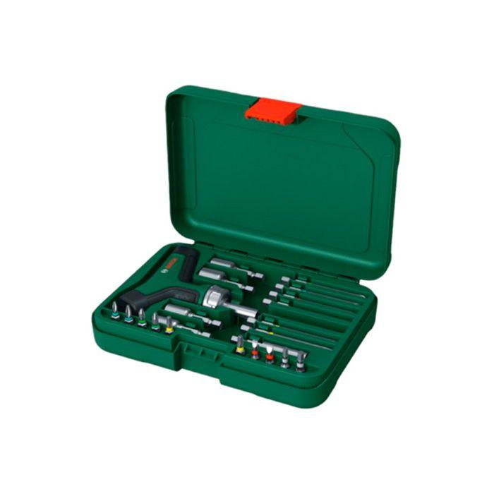 Набір викруток з тріскачкою BOSCH з Т-подібною рукояткою 22 шт (1600A02Z9T), фото 1