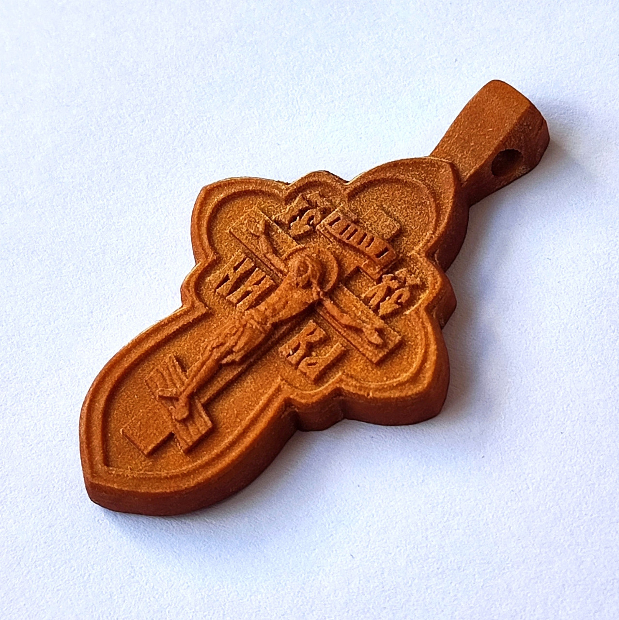 Хрест малий з різьбленої груші 5.5×3см, фото 1