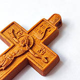 Хрест натільний з різьбленої груші # 121, фото 2