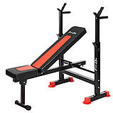 Лава тренувальна Fit-On FN-S101 + штанга та гантелі 123кг, фото 5