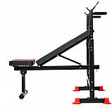 Лава тренувальна Fit-On FN-S101 + штанга та гантелі 123кг, фото 2