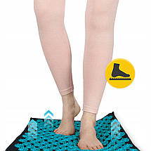 Килимок акупунктурний з подушкою 4FIZJO Eco Mat XL Аплікатор Кузнєцова 4FJ0514 Black/Blue, фото 3