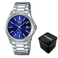 Мужские наручные часы Casio MTP-1183A-2A с серебристым корпусом и водонепроницаемостью до 50 м