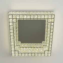 Квадратна люстра Linisoln 150W  25м² колір Хром 3116-50*50