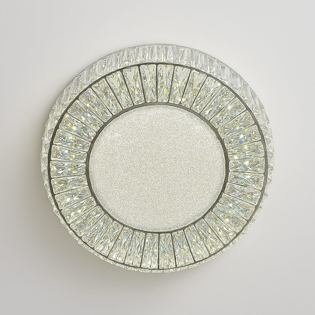 Люстра з кришталем Linisoln 140W 20м² колір Хром 9898-500 Хром, фото 1