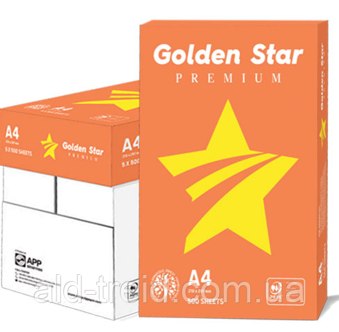 Папір офісний A4 70г/м2 Golden Star (500арк), фото 1