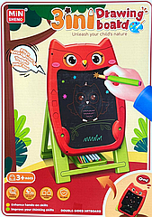 Мольберт 2 в 1 819-32M, двостороння дошка для малювання з аксесуарами Червона